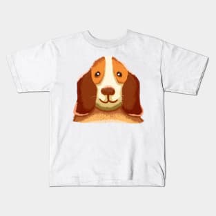 Cute basset hound dog Kids T-Shirt